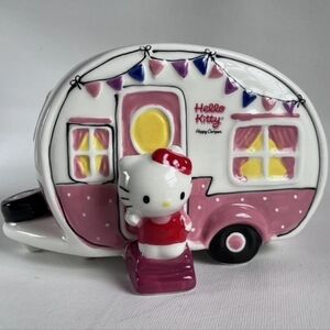 Blue Sky CLAYWORKS Hello Kitty Retro Camper Planter Handpainted BRAND-NEW w/tags